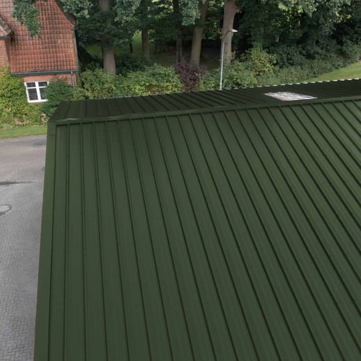 Trapezblech 45/333 | Dach | Stahl 0,63 mm | 25 µm Polyester | 6020 - Chromoxidgrün #5
