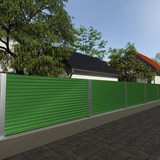 Trapezblech T18DR | Wand | Stahl 0,50 mm | 50 µm PURMAT® | 011 - Grün #5