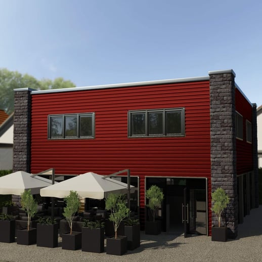 Trapezblech T18DR | Wand | Stahl 0,50 mm | 25 µm Polyester | 028 - Kirschrot #4