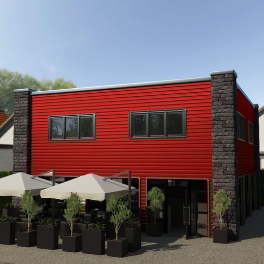 Trapezblech T18DR | Wand | Stahl 0,50 mm | 25 µm Polyester | 3016 - Korallenrot #4