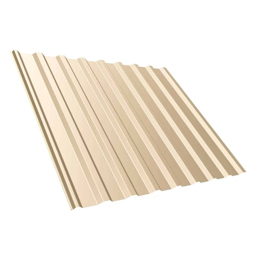 Trapezblech T20M | Dach | Anti-Tropf 700 g/m² | Stahl 0,75 mm | 25 µm Polyester | 1015 - Hellelfenbein #1