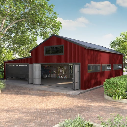 Trapezblech T20M | Wand | Stahl 0,50 mm | 25 µm Polyester | 028 - Kirschrot #3