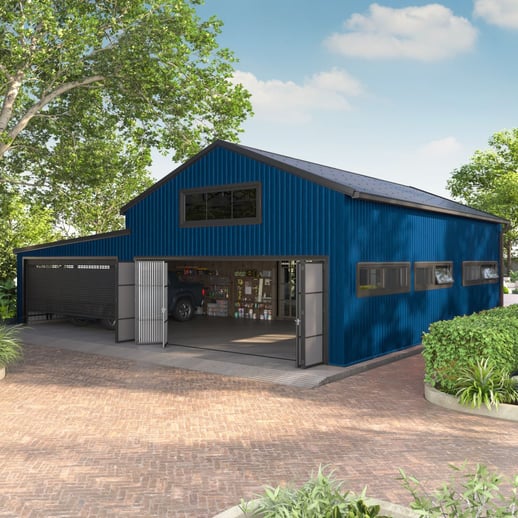 Trapezblech T20M | Wand | Stahl 0,50 mm | 25 µm Polyester | 5010 - Enzianblau #3