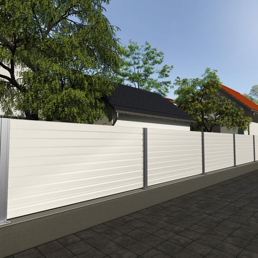 Trapezblech T35/207M | Wand | Stahl 0,75 mm | 25 µm Polyester | 9010 - Reinweiß #4