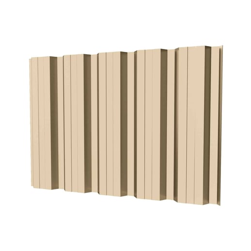 Trapezblech T35DR | Wand | Stahl 0,75 mm | 25 µm Polyester | 1015 - Hellelfenbein #1