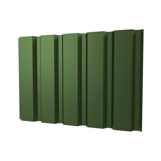 Trapezblech T35M | Wand | Stahl 0,75 mm | 25 µm Polyester | 6011 - Resedagrün #1
