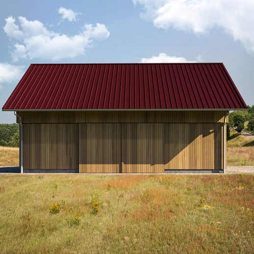 Trapezblech T45/333MD | Dach | Stahl 0,50 mm | 25 µm Polyester | 3005 - Weinrot #3