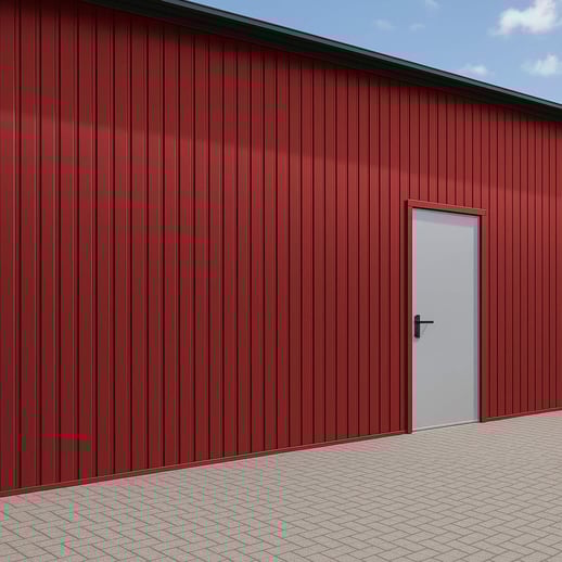 Trapezblech T7M | Wand | Stahl 0,50 mm | 50 µm PURMAT® | 028 - Kirschrot #3