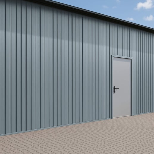 Trapezblech T7M | Wand | Stahl 0,50 mm | 25 µm Polyester | 7000 - Fehgrau #3