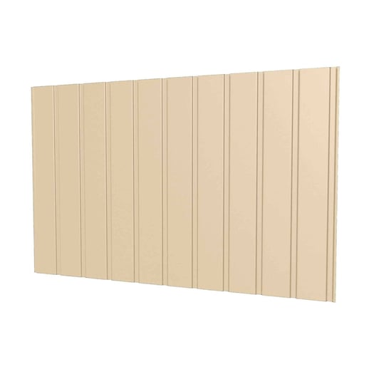 Trapezblech T7M | Wand | Stahl 0,75 mm | 25 µm Polyester | 1015 - Hellelfenbein #1