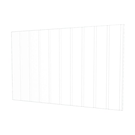 Trapezblech T7M | Wand | Stahl 0,75 mm | 25 µm Polyester | 9010 - Reinweiß #1