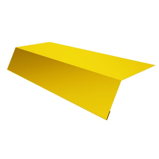 Traufenblech | 12,5 cm x 7 cm x 2,00 m | Stahl 0,50 mm | 25 µm Polyester | 1021 - Rapsgelb #1