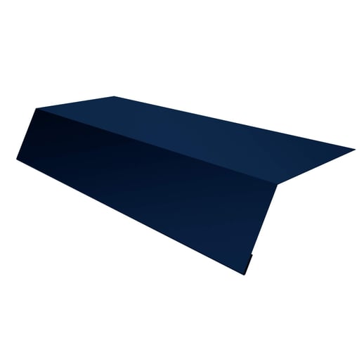 Traufenblech | 12,5 cm x 7 cm x 2,00 m | Stahl 0,50 mm | 25 µm Polyester | 5010 - Enzianblau #1