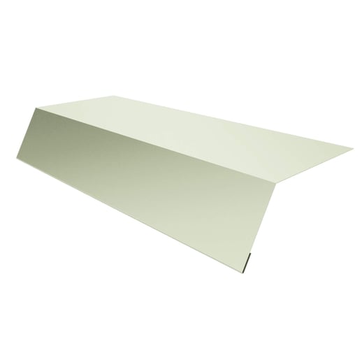 Traufenblech | 12,5 cm x 7 cm x 2,00 m | Stahl 0,75 mm | 25 µm Polyester | 9002 - Grauweiß #1
