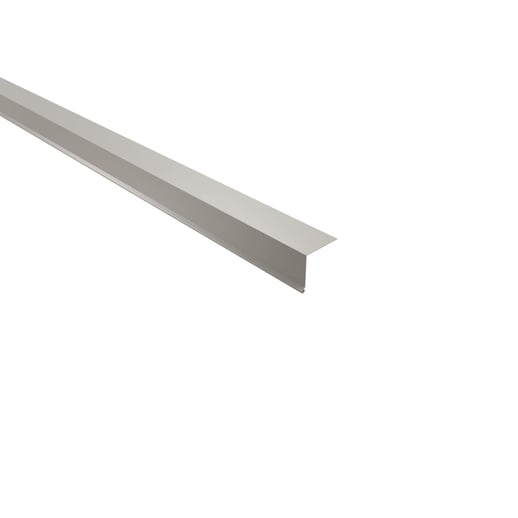 Traufenblech | 5 x 5 cm | 100° | Stahl 0,63 mm | 25 µm Polyester | 9002 - Grauweiß #1