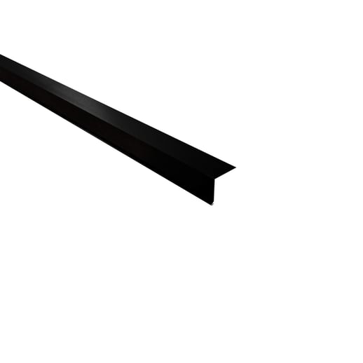 Traufenblech | 5 x 5 cm | 100° | Stahl 0,50 mm | 35 µm Mattpolyester | 33 - Schwarz #1