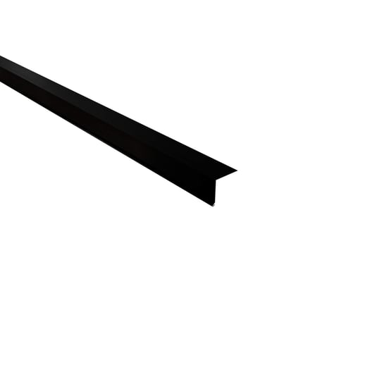 Traufenblech | 5 x 5 cm | 95° | Stahl 0,50 mm | 35 µm Mattpolyester | 33 - Schwarz #1