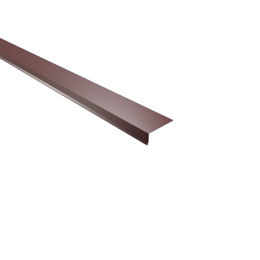 Traufenblech | 8 x 3 cm | 100° | Stahl 0,50 mm | 25 µm Polyester | 3005 - Weinrot #1