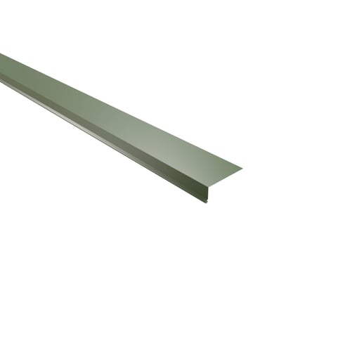 Traufenblech | 8 x 3 cm | 100° | Stahl 0,50 mm | 25 µm Polyester | 6011 - Resedagrün #1