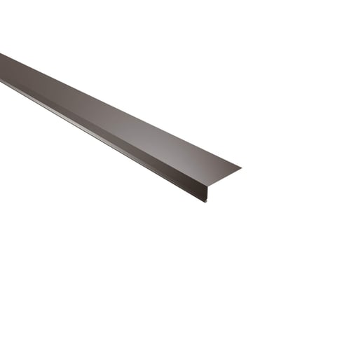 Traufenblech | 8 x 3 cm | 100° | Stahl 0,50 mm | 25 µm Polyester | 8014 - Sepiabraun #1