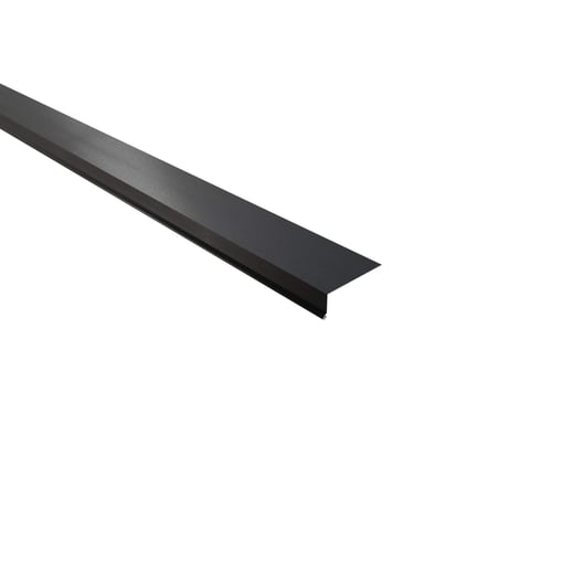 Traufenblech | 8 x 3 cm | 100° | Stahl 0,50 mm | 35 µm Mattpolyester | 23 - Dunkelgrau #1