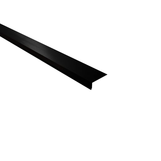 Traufenblech | 8 x 3 cm | 100° | Stahl 0,50 mm | 35 µm Mattpolyester | 33 - Schwarz #1