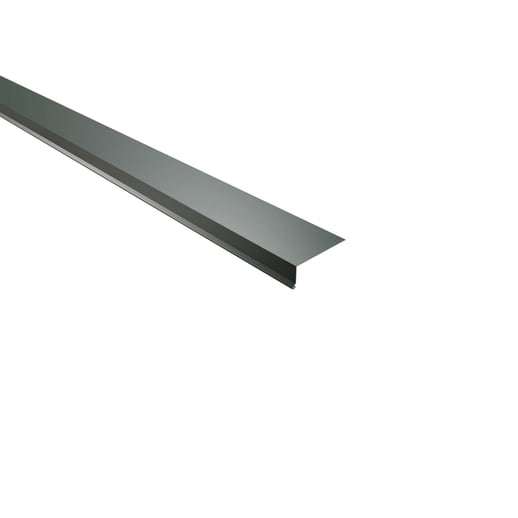 Traufenblech | 8 x 3 cm | 100° | Stahl 0,50 mm | 60 µm Puramid | 6005 - Moosgrün #1