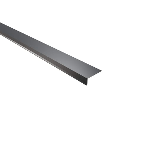 Traufenblech | 8 x 3 cm | 100° | Stahl 0,75 mm | 60 µm Puramid | 7016 - Anthrazitgrau #1