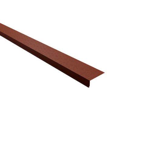 Traufenblech | 8 x 3 cm | 100° | Stahl 0,50 mm | 80 µm Shimoco | 8004 - Kupferbraun #1