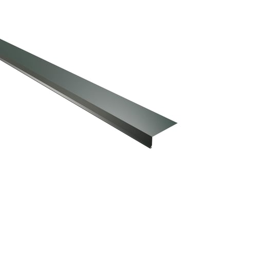 Traufenblech | 8 x 3 cm | 100° | Aluminium 0,70 mm | 25 µm Polyester | 6005 - Moosgrün #1