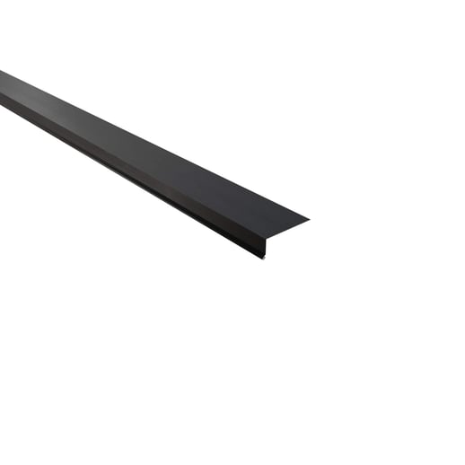 Traufenblech | 8 x 3 cm | 95° | Stahl 0,50 mm | 35 µm Mattpolyester | 23 - Dunkelgrau #1