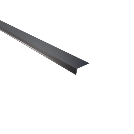 Traufenblech | 8 x 3 cm | 95° | Stahl 0,75 mm | 60 µm Puramid | 7016 - Anthrazitgrau #1