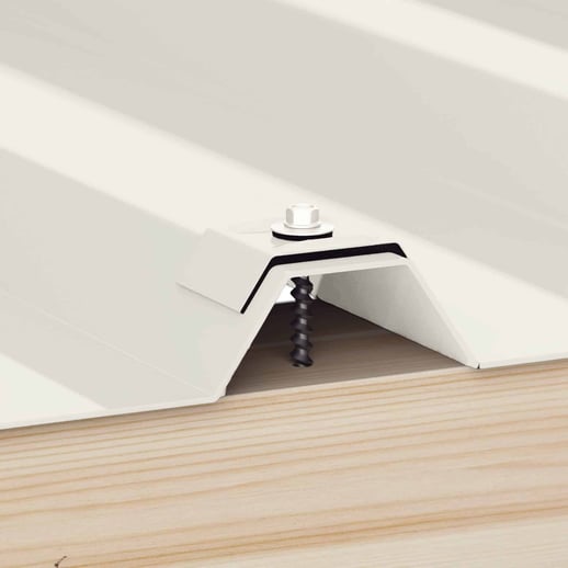 Verzinkte Schrauben | Für Montage Hochsicke auf Holzkonstruktion | 4,8 x 60 mm E14 | Grauweiß #2