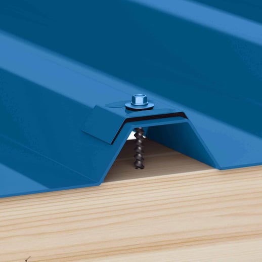 Verzinkte Schrauben | Für Montage Hochsicke auf Holzkonstruktion | 4,8 x 80 mm D14 | Enzianblau #2