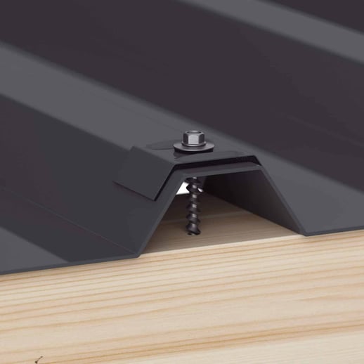 Verzinkte Schrauben | Für Montage Hochsicke auf Holzkonstruktion | 4,8 x 80 mm D14 | Anthrazitgrau #2