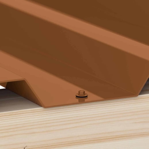 Verzinkte Schrauben | Für Montage Tiefsicke auf Holzkonstruktion | 4,8 x 35 mm D14 | Lehmbraun #2