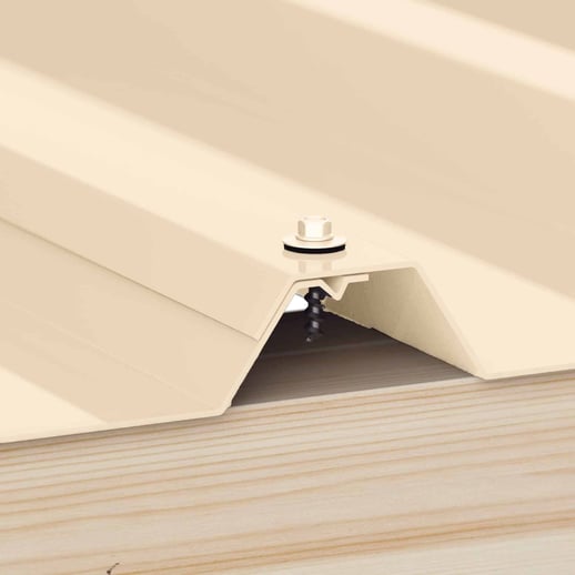 Verzinkte Schrauben | Für Überlappungen und Kantteile | 4,8 x 20 mm E14 | Hellelfenbein #2