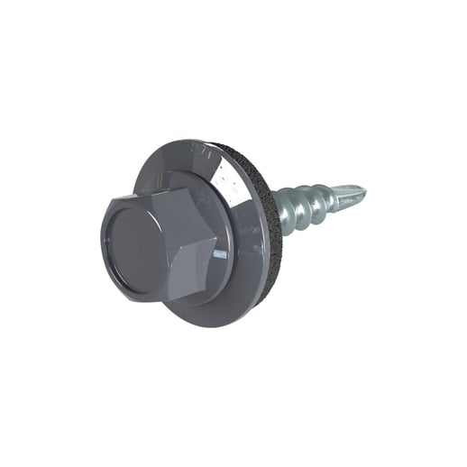 Verzinkte Schrauben | Für Überlappungen und Kantteile | 4,8 x 20 mm E14 | Graphitgrau #1