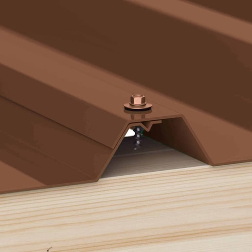 Verzinkte Schrauben | Für Überlappungen und Kantteile | 4,8 x 20 mm E14 | Nussbraun #2