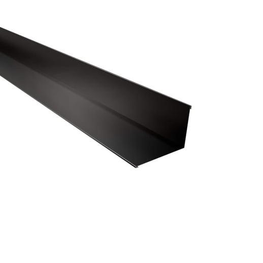 Wandanschluss | 16 x 11,5 cm | 95° | Stahl 0,50 mm | 25 µm Polyester | 9005 - Tiefschwarz #1