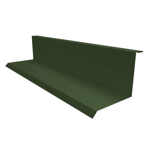 Wandanschluss | Typ 1 | 10 cm x 11 cm x 2,00 m | 90° | Stahl 0,75 mm | 25 µm Polyester | 6020 - Chromoxidgrün #1