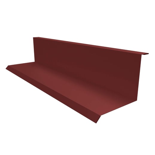 Wandanschluss | Typ 1 | 10 cm x 11 cm x 2,00 m | 90° | Stahl 0,75 mm | 25 µm Polyester | 8012 - Rotbraun #1