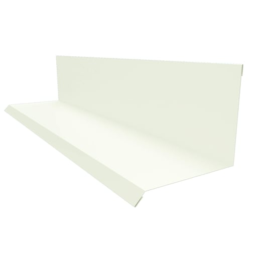 Wandanschluss | Typ 2 | 10 cm x 11 cm x 2,00 m | 90° | Stahl 0,75 mm | 50 µm PURLAK® | 9002 - Grauweiß #1