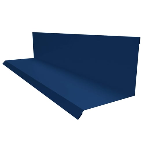 Wandanschluss | Typ 2 | 10 cm x 11 cm x 2,00 m | 90° | Stahl 0,50 mm | 25 µm Polyester | 5010 - Enzianblau #1