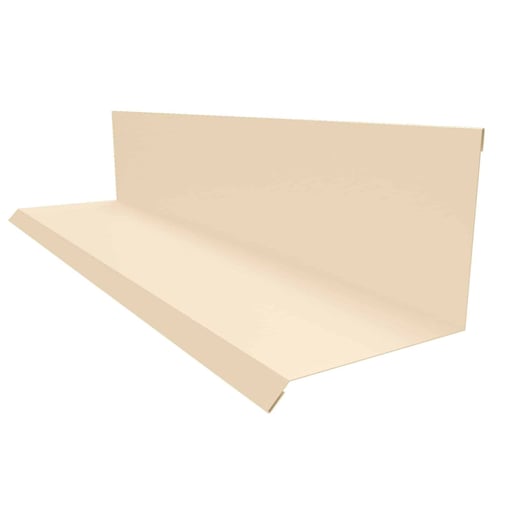 Wandanschluss | Typ 2 | 10 cm x 11 cm x 2,00 m | 90° | Stahl 0,75 mm | 25 µm Polyester | 1015 - Hellelfenbein #1