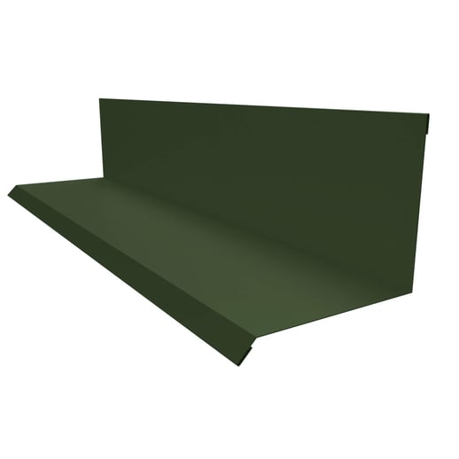 Wandanschluss | Typ 2 | 10 cm x 11 cm x 2,00 m | 90° | Stahl 0,75 mm | 25 µm Polyester | 6020 - Chromoxidgrün #1