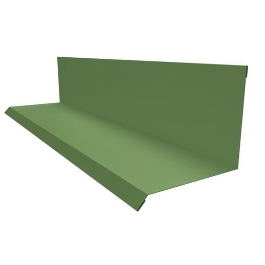 Wandanschluss | Typ 2 | 10 cm x 11 cm x 2,00 m | 90° | Stahl 0,75 mm | 25 µm Polyester | 6011 - Resedagrün #1