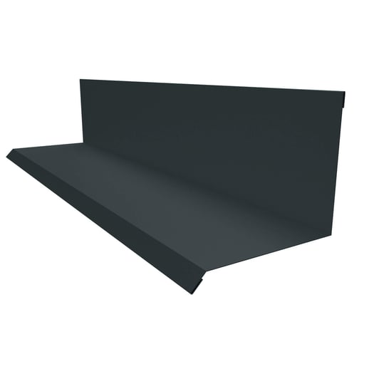 Wandanschluss | Typ 2 | 10 cm x 11 cm x 2,00 m | 90° | Stahl 0,75 mm | 25 µm Polyester | 7016 - Anthrazitgrau #1