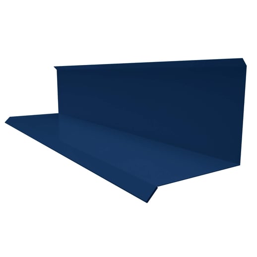 Wandanschluss | Typ 3 | 10 cm x 11 cm x 2,00 m | 90° | Stahl 0,50 mm | 25 µm Polyester | 5010 - Enzianblau #1