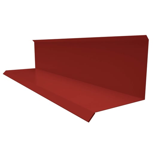 Wandanschluss | Typ 3 | 10 cm x 11 cm x 2,00 m | 90° | Stahl 0,75 mm | 25 µm Polyester | 028 - Kirschrot #1